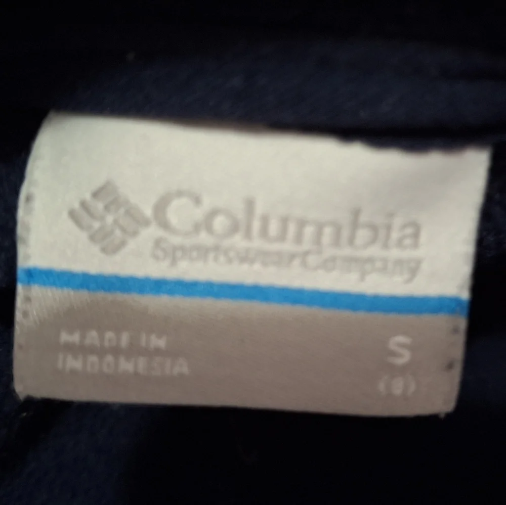 Columbia Kid's Navy Blue Zip Up Jacket Size 8.